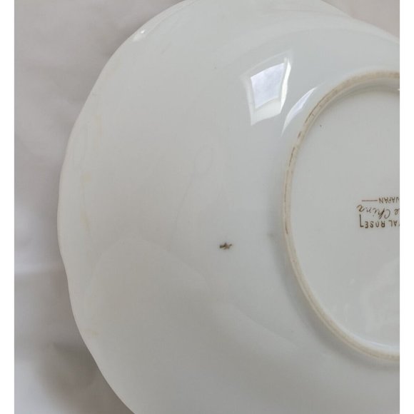 Vintage Fine China Japan - Royal Rose - Serving Vegetable Bowl 9 Inches Round - Picture 9 of 9